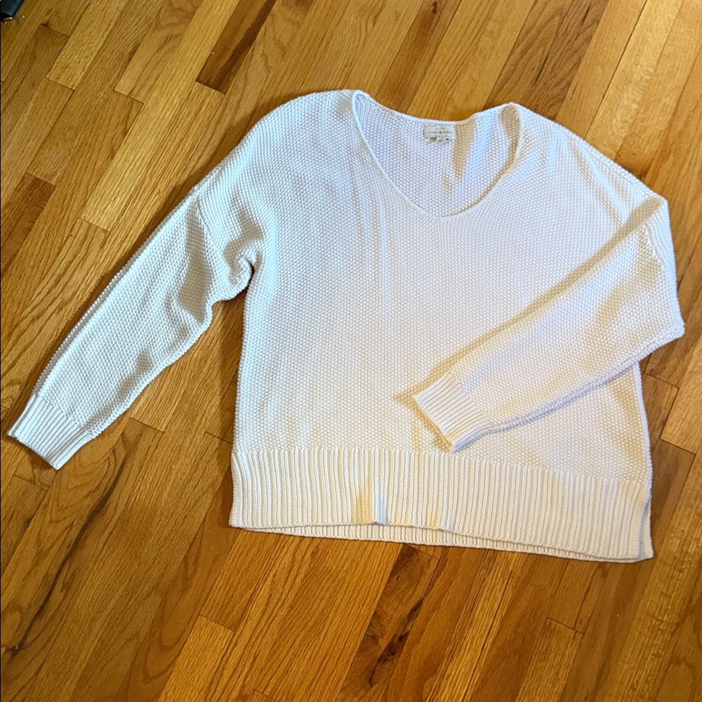 Lucky Brand Cream Knit Sweater